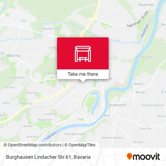 Карта Burghausen Lindacher Str.61
