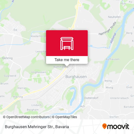 Карта Burghausen Mehringer Str.