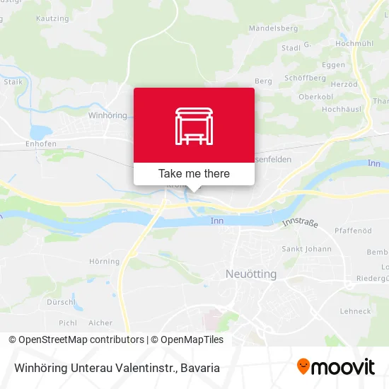 Карта Winhöring Unterau Valentinstr.