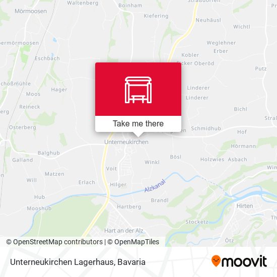 Unterneukirchen Lagerhaus map