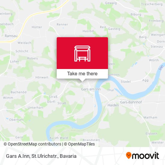Gars A.Inn, St.Ulrichstr. map