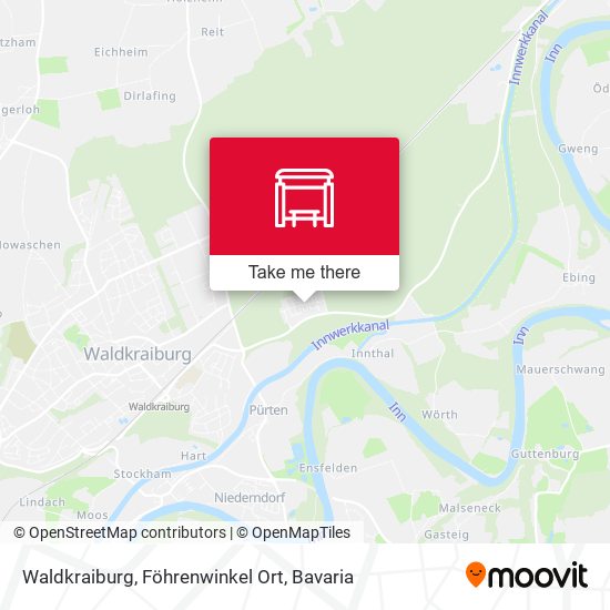 Waldkraiburg, Föhrenwinkel Ort map