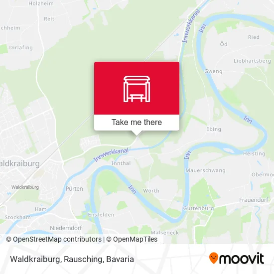 Карта Waldkraiburg, Rausching