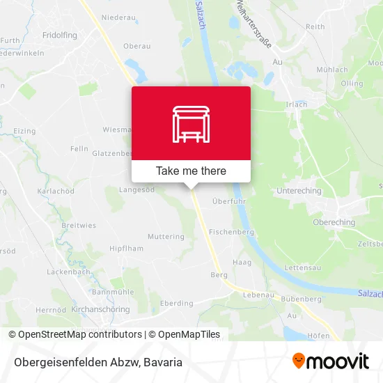 Карта Obergeisenfelden Abzw