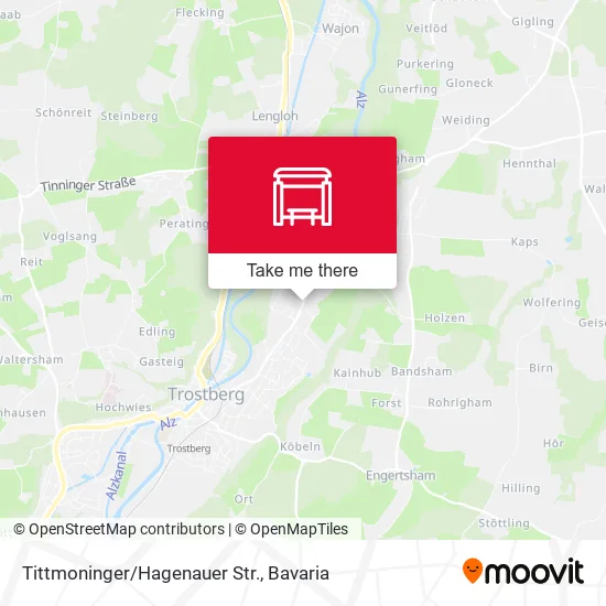 Карта Tittmoninger/Hagenauer Str.