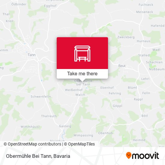 Obermühle Bei Tann map