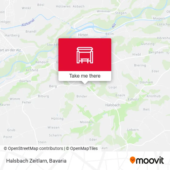 Карта Halsbach Zeitlarn