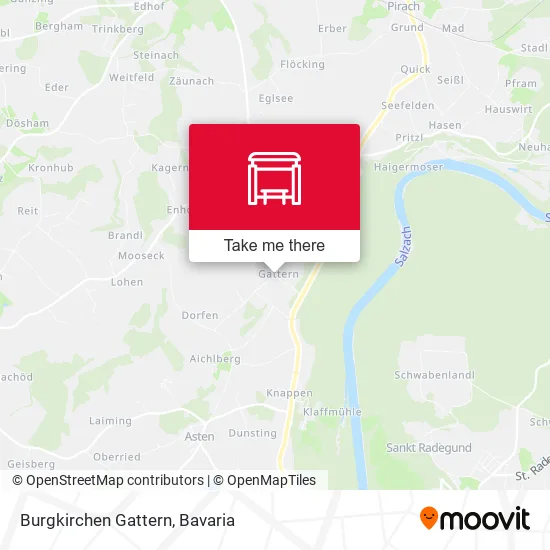 Карта Burgkirchen Gattern
