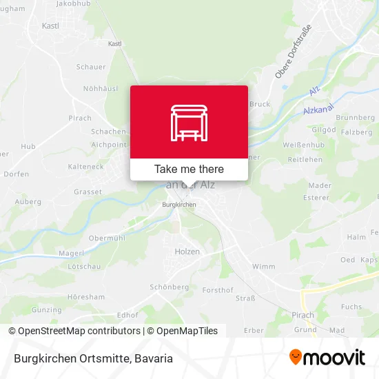 Карта Burgkirchen Ortsmitte