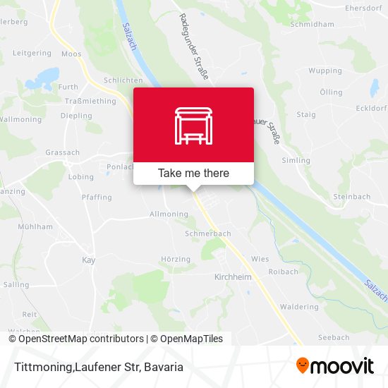 Карта Tittmoning,Laufener Str