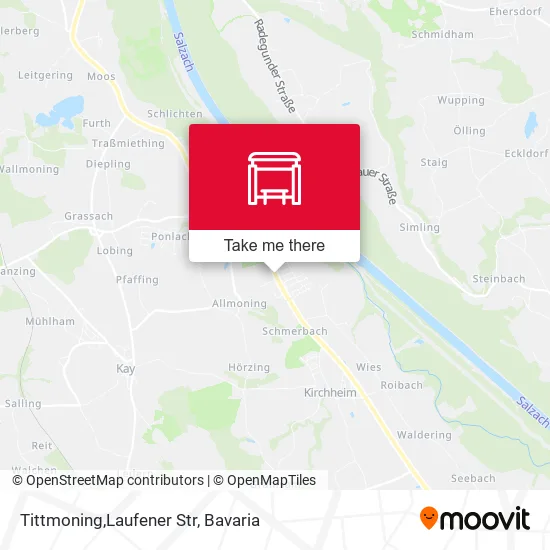 Карта Tittmoning,Laufener Str