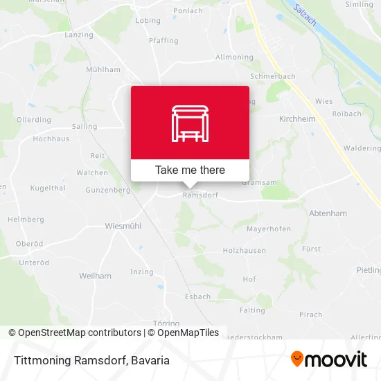 Карта Tittmoning Ramsdorf