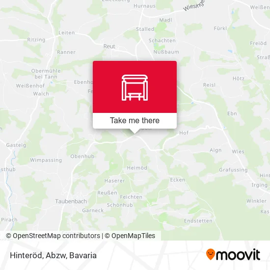 Карта Hinteröd, Abzw