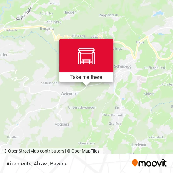 Карта Aizenreute, Abzw.