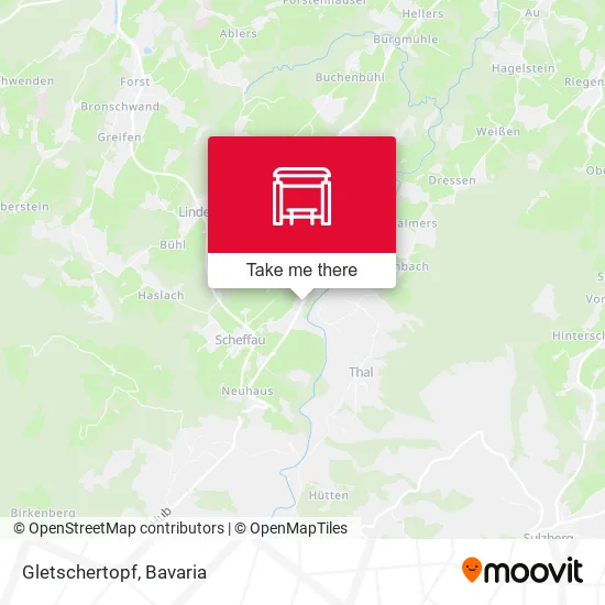 Карта Gletschertopf