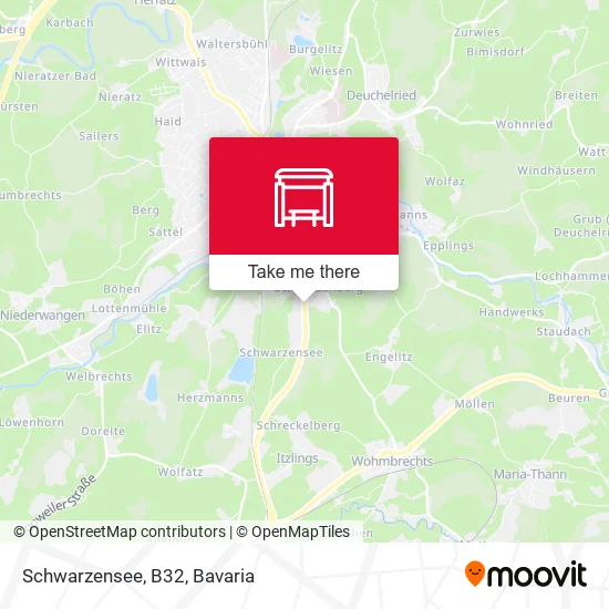 Карта Schwarzensee, B32