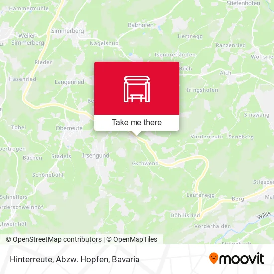 Карта Hinterreute, Abzw. Hopfen