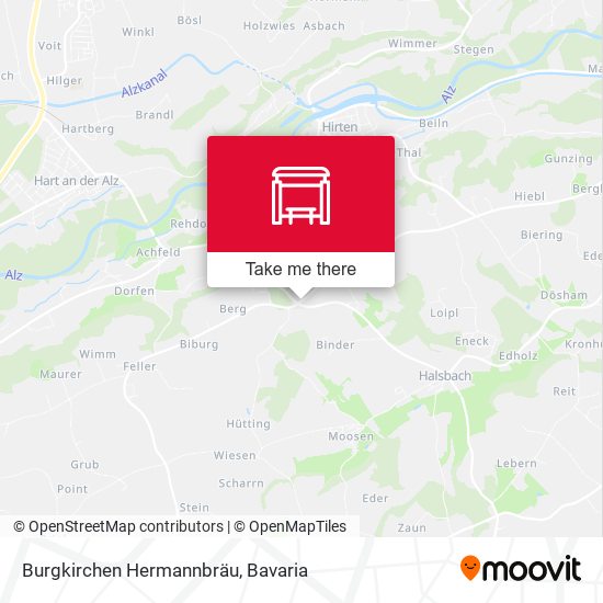 Burgkirchen Hermannbräu map