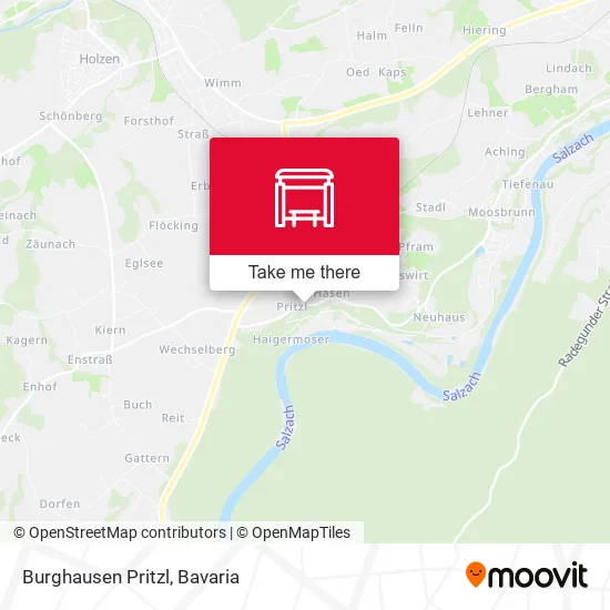 Карта Burghausen Pritzl