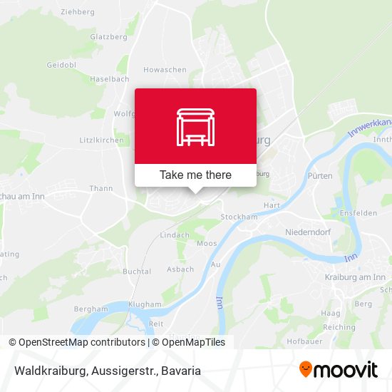Карта Waldkraiburg, Aussigerstr.