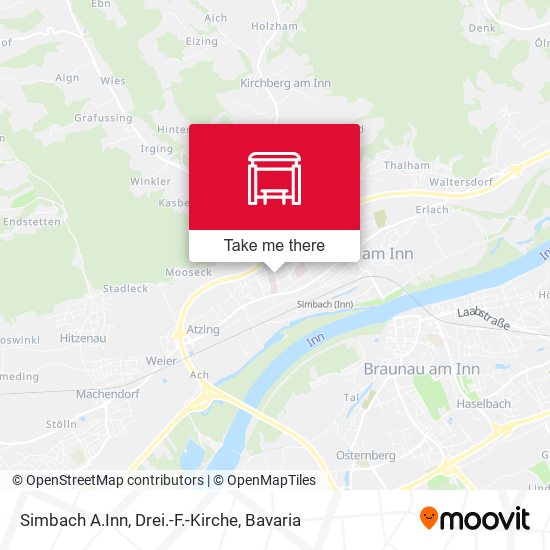 Simbach A.Inn, Drei.-F.-Kirche map