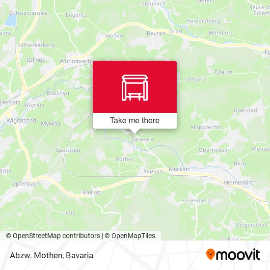 Карта Abzw. Mothen