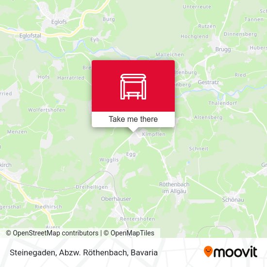 Steinegaden, Abzw. Röthenbach map