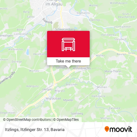 Карта Itzlings, Itzlinger Str. 13