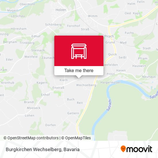 Burgkirchen Wechselberg map
