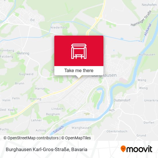 Burghausen Karl-Gros-Straße map