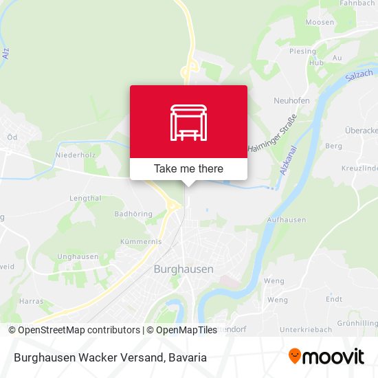 Карта Burghausen Wacker Versand