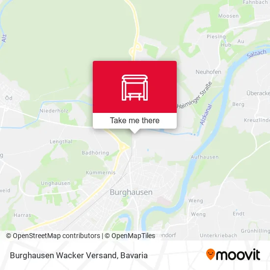 Карта Burghausen Wacker Versand