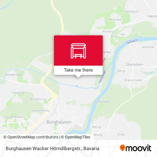 Карта Burghausen Wacker Hörndlbergstr.