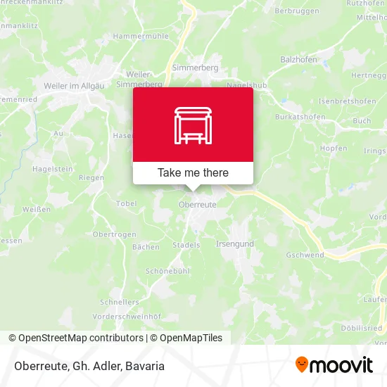 Карта Oberreute, Gh. Adler