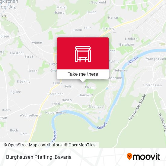 Карта Burghausen Pfaffing