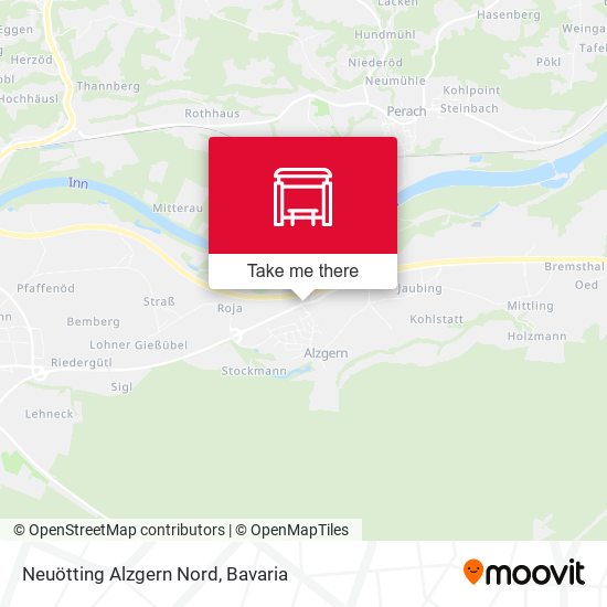 Neuötting Alzgern Nord map