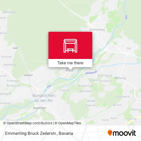 Карта Emmerting Bruck Zeilerstr.