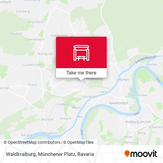 Карта Waldkraiburg, Münchener Platz