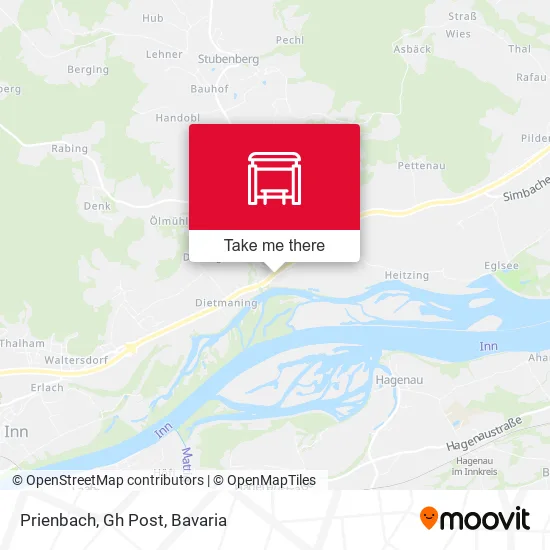 Карта Prienbach, Gh Post