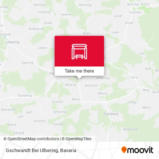 Карта Gschwandt Bei Ulbering