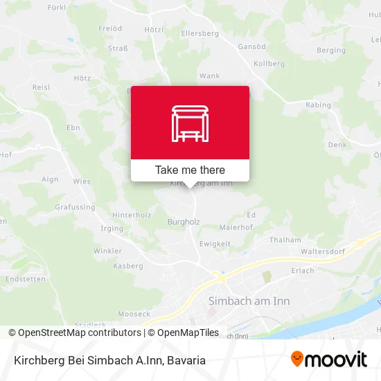 Карта Kirchberg Bei Simbach A.Inn