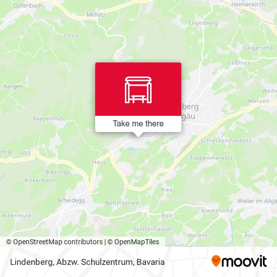 Карта Lindenberg, Abzw. Schulzentrum