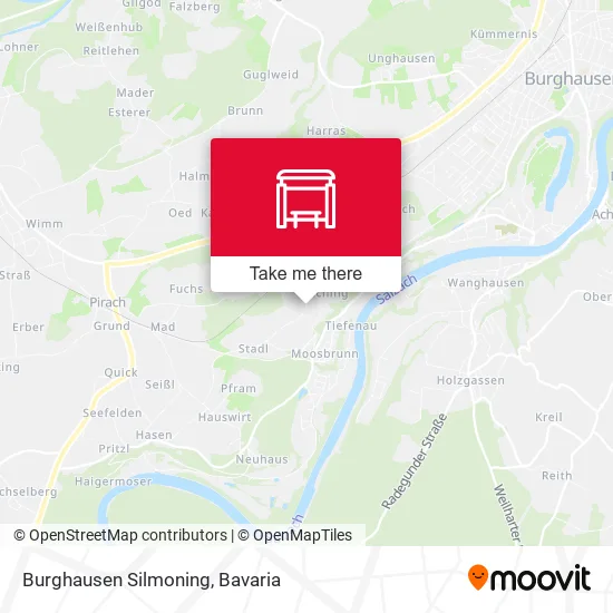 Карта Burghausen Silmoning