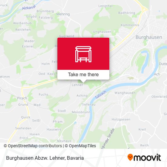 Burghausen Abzw. Lehner map