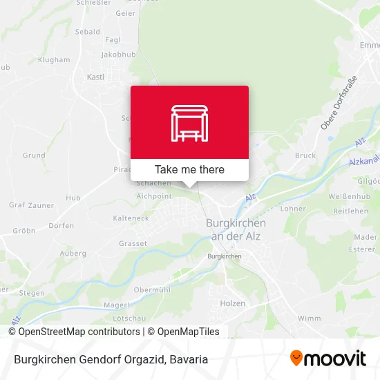 Burgkirchen Gendorf Orgazid map