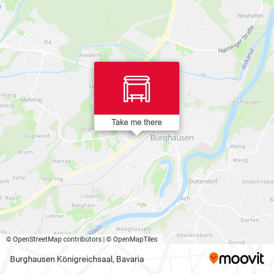 Burghausen Königreichsaal map