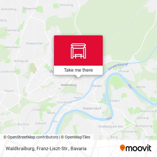 Карта Waldkraiburg, Franz-Liszt-Str.