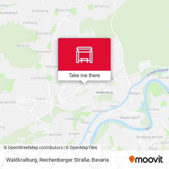 Waldkraiburg, Reichenberger Straße map