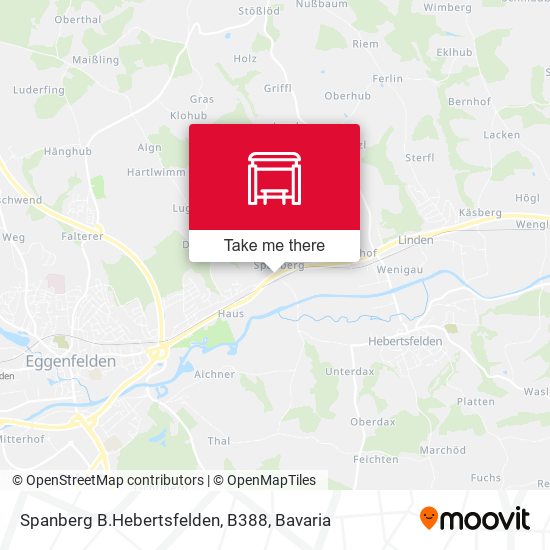Spanberg B.Hebertsfelden, B388 map