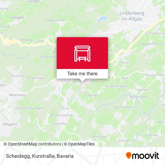 Scheidegg, Kurstraße map